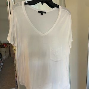 Oversized White Vneck